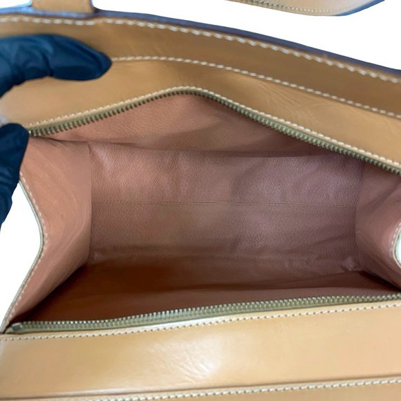 CELINE Macadam Blason Triomphe Pattern Logo Ring Hardware Leather 2-Way Handb... - Picture 9 of 10